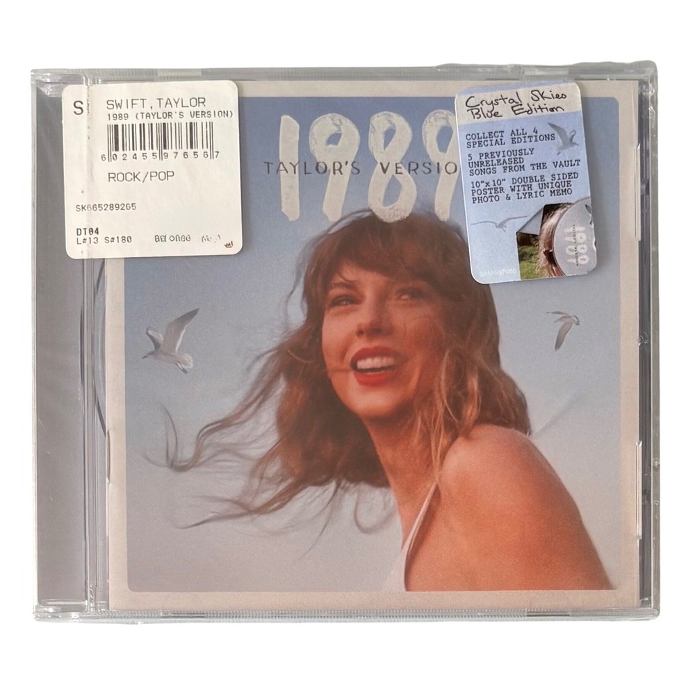 Taylor Swift 1989 Taylor's Version Crystal Skies Blue Edition CD Sealed New